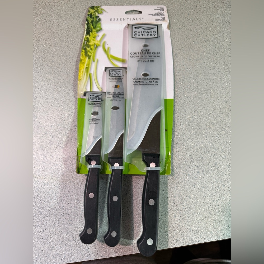 Essentials Knife Set - Black